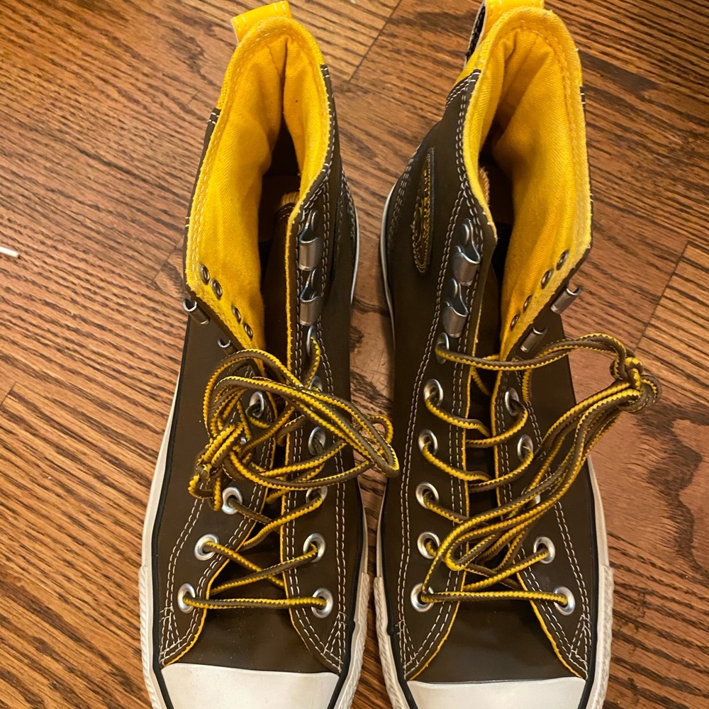 RUBBER BROWN YELLOW CONVERSE